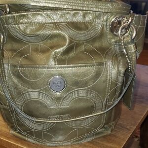 Coach Alex patent leather bag